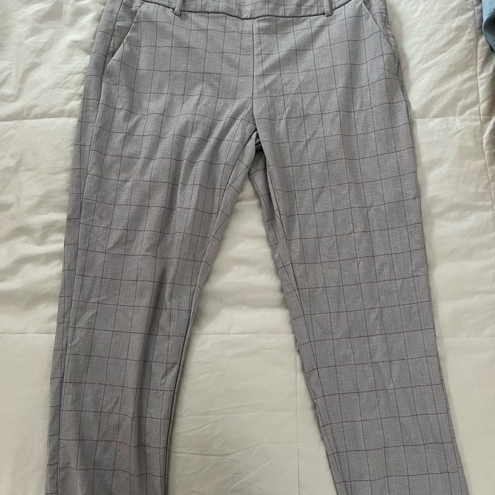 Liverpool Gray Plaid Men's Dress Pants